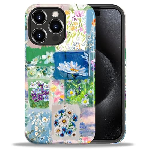 ANLUN STORE Schutzhülle für iPhone 15 Pro Max – Hybrid-Doppelschutz, weiches TPU + hartes Polycarbonat, stoßfest, kratzfest und schlank, Schutzhülle für Damen und Herren [Collage, Aquarell ANLUN STORE Schutzhülle für iPhone 15 Pro Max – Hybrid-Doppelschutz, weiches TPU + hartes Polycarbonat, stoßfest, kratzfest und schlank, Schutzhülle für Damen und Herren [Collage, Aquarell von ANLUN STORE