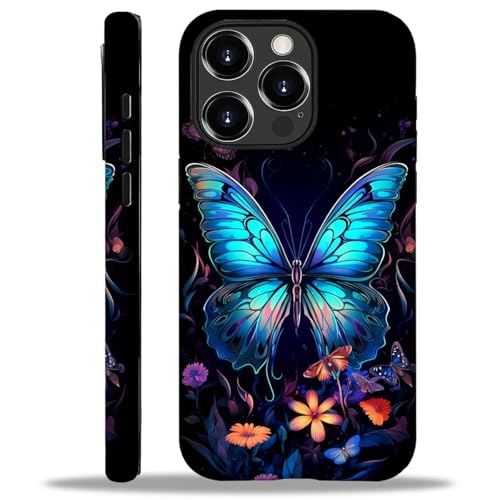 ANLUN STORE Schutzhülle für iPhone 16 Pro, Motiv: Schmetterling unter Blumen, 2-in-1, doppelter Schutz, kratzfest, stoßfest, für iPhone 16 Pro ANLUN STORE Schutzhülle für iPhone 16 Pro, Motiv: Schmetterling unter Blumen, 2-in-1, doppelter Schutz, kratzfest, stoßfest, für iPhone 16 Pro von ANLUN STORE