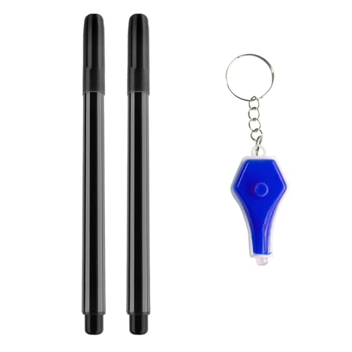 2pcs Unsichtbare Markierungen Unsichtbarer Tinten Stift Mit Taschenlampe Schlüsselbund Für Geheime Nachrichten Kinder Geburtstagsstrumpffüllungen 2pcs Unsichtbare Markierungen Unsichtbarer Tinten Stift Mit Taschenlampe Schlüsselbund Für Geheime Nachrichten Kinder Geburtstagsstrumpffüllungen von ANMITI