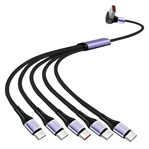 ANMITI 66W USB Schnelles Ladekabel Für Telefontablet USB Ein Männliches Bis 5 Port Typ C 5 Pin Männliches Kabel Multi Ladungsdatenkabel ANMITI 66W USB Schnelles Ladekabel Für Telefontablet USB Ein Männliches Bis 5 Port Typ C 5 Pin Männliches Kabel Multi Ladungsdatenkabel von ANMITI