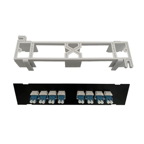 ANMITI 8 Ports Netzwerkkabel Wandmontage Rackhalterung Glasfaser Patchfeld RJ45 Wandmontagerahmen Platzsparend von ANMITI
