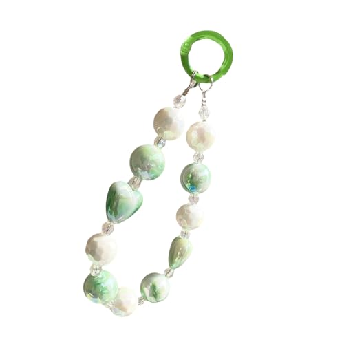 ANMITI Modisches Handy Lanyard Armband Mobiltelefone Gurt Elegante Farbenfrohe Perlenanhänger Antilost Handgelenk Kettenschmuck ANMITI Modisches Handy Lanyard Armband Mobiltelefone Gurt Elegante Farbenfrohe Perlenanhänger Antilost Handgelenk Kettenschmuck von ANMITI