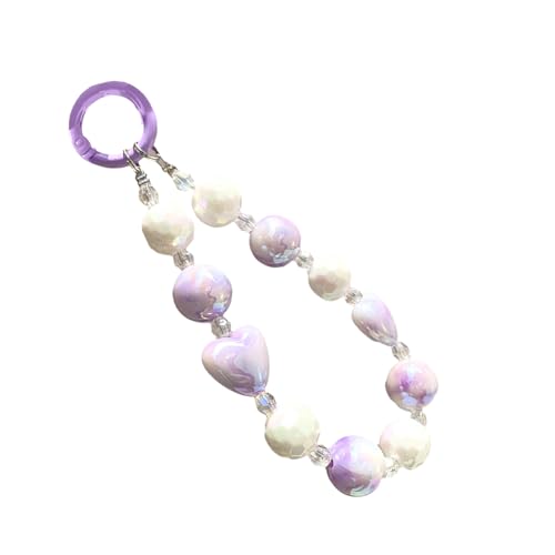 ANMITI Modisches Handy Lanyard Armband Mobiltelefone Gurt Elegante Farbenfrohe Perlenanhänger Antilost Handgelenk Kettenschmuck ANMITI Modisches Handy Lanyard Armband Mobiltelefone Gurt Elegante Farbenfrohe Perlenanhänger Antilost Handgelenk Kettenschmuck von ANMITI