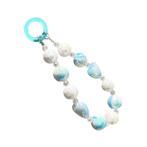 ANMITI Modisches Handy Lanyard Armband Mobiltelefone Gurt Elegante Farbenfrohe Perlenanhänger Antilost Handgelenk Kettenschmuck ANMITI Modisches Handy Lanyard Armband Mobiltelefone Gurt Elegante Farbenfrohe Perlenanhänger Antilost Handgelenk Kettenschmuck von ANMITI