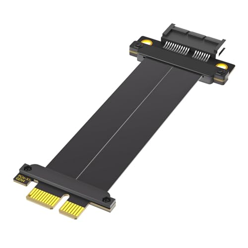 ANMITI PCIe 1x Kabel PCIE4.0 Risers Karte 180 Grad Bis 180 Grad Flachverlängerungskabel Motherboard Extender Adapter von ANMITI