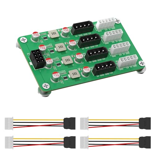 ANMITI Effiziente ATXS 6 8Pin Bis 8 Ausgang 5V 12 V Spannungen Für Computerstopfen In Lösung von ANMITI