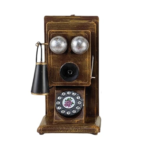 Large Retro Styles Telefon Skulptur Desktop Ornament Vintage Rotary Phone Model Für Cafes Club Und Wohnzimmer Dekore von ANMITI