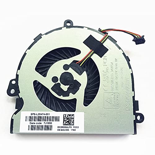 ANNESA CPU-Lüfter Ersatz für HP 15-DA 15-DB 15-DR 15-DX 15Q-DX 15T-DS 250 G7 255 G7 256 G7 TPN-C129 TPN-C130 L20474-001 von 氷面鏡