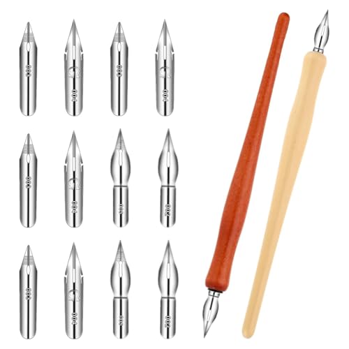 ANNJUC 10-Teiliges Dip-Pen-Set, Federhalter, Comic-Pen-Set, Tintenfeder, Kalligraphie-Pen-, Zeichenstift Aus ANNJUC 10-Teiliges Dip-Pen-Set, Federhalter, Comic-Pen-Set, Tintenfeder, Kalligraphie-Pen-, Zeichenstift Aus von ANNJUC
