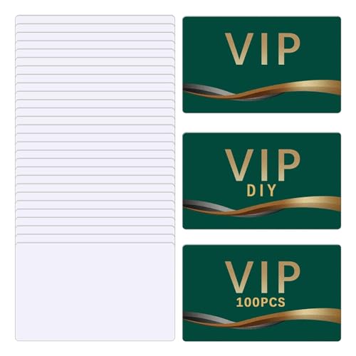 ANNJUC 100 Stück Sublimations-Visitenkartenrohlinge Aus Metall, Großpackung Aus Aluminium, Doppelseitige Visitenkarten, Sublimationsrohlinge ANNJUC 100 Stück Sublimations-Visitenkartenrohlinge Aus Metall, Großpackung Aus Aluminium, Doppelseitige Visitenkarten, Sublimationsrohlinge von ANNJUC