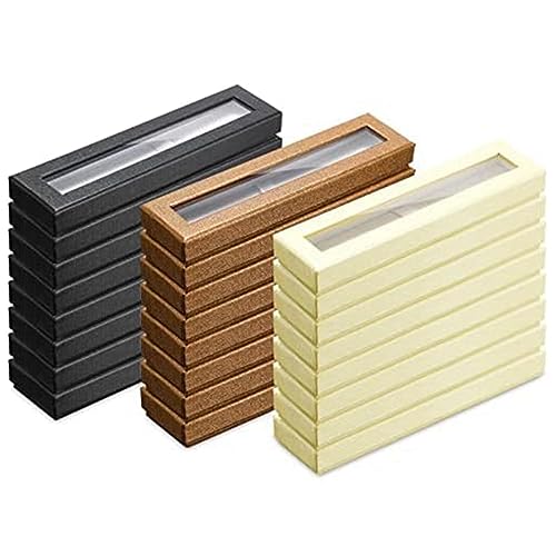 ANNJUC 24 Stück Stift-Geschenkbox, Leere Stiftetuis + Stift-Display mit Durchsichtigem Deckel, Passend für die Weihnachtsgeschenkverpackung ANNJUC 24 Stück Stift-Geschenkbox, Leere Stiftetuis + Stift-Display mit Durchsichtigem Deckel, Passend für die Weihnachtsgeschenkverpackung von ANNJUC