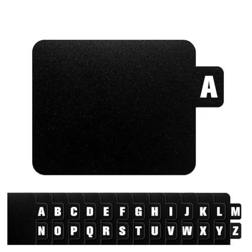 ANNJUC 26 Stück Vinyl-Schallplatten-Trennblätter, alphabetische Trennblätter, A-Z, alphabetische Trennwände, Vinyl-Schallplatten-Organizer mit Alphabet von ANNJUC