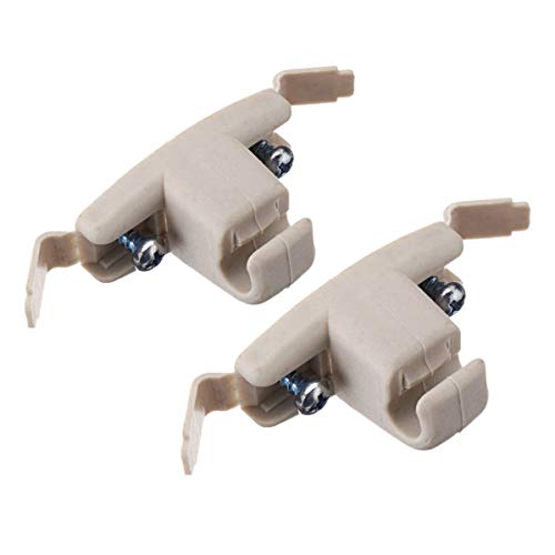 ANNJUC 2X Beige Sonnen Blende Clip Halter Halterung 51168243575 für E46 3 Series 325 M3 von ANNJUC
