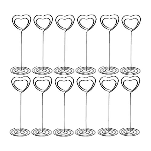 ANNJUC 3,5 Tischnummern Halter Set mit 10 Tischkarten Haltern Tischnummern Halter Hochzeit Karten Halter Tischnummern Halter Tisch Foto Halter (3,5-, 10Er-Set) von ANNJUC