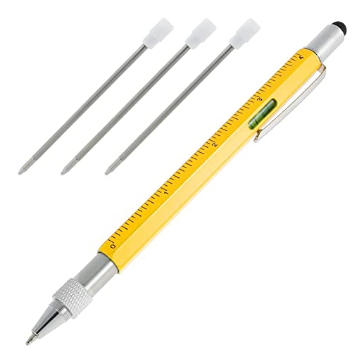 ANNJUC 6 in 1 Mehrfachwerkzeug Stift, Coole Gadgets für MäNner, Geschenke für, StrumpffüLler für MäNner, Einzigartige Weihnachts Geschenke für MäNner von ANNJUC