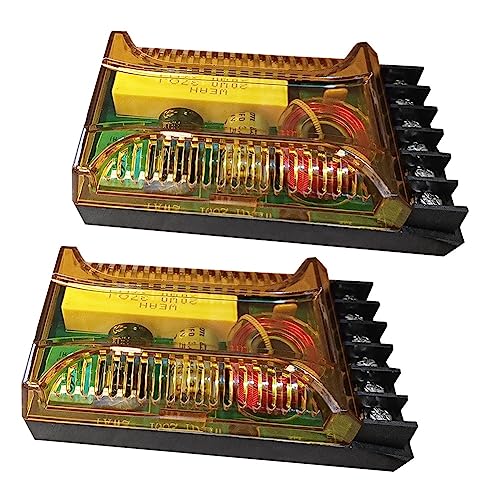 ANNJUC Lautsprecher-Crossover-Teile, Zubehör, -2001, 2 Stück, Lautsprecher-Frequenzteiler, Lautsprecher, 2 Crossover-Teiler, Crossover-Filter ANNJUC Lautsprecher-Crossover-Teile, Zubehör, -2001, 2 Stück, Lautsprecher-Frequenzteiler, Lautsprecher, 2 Crossover-Teiler, Crossover-Filter von ANNJUC