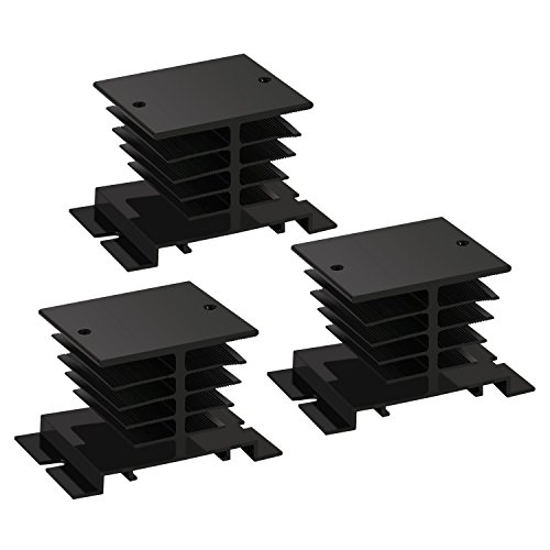 ANNJUC Solid State Relais Kuehlkoerper, 3PCS Aluminium Kuehlkoerper PID Temperaturregler Kuehlkoerper Fuer Solid State Relais und SSR Kuehler Modul Schwarz Fuer SSR-10,25,40A ANNJUC Solid State Relais Kuehlkoerper, 3PCS Aluminium Kuehlkoerper PID Temperaturregler Kuehlkoerper Fuer Solid State Relais und SSR Kuehler Modul Schwarz Fuer SSR-10,25,40A von ANNJUC