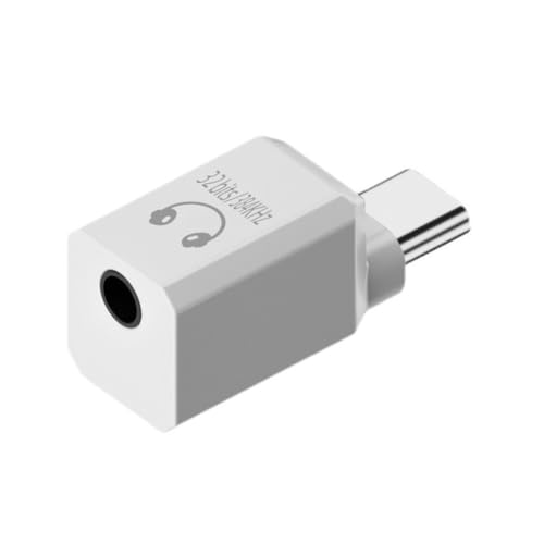 ANNJUC Typ-C auf 3,5 mm Audioadapter 32 Bit/384 kHz Dekodierungschip USB-C-Kopfhöreranschlusskonverter für Mobiltelefone von ANNJUC