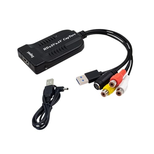 ANNJUC USB-Videoaufnahmekarte/HD/Hi8/DVD zu Digitalkonverter HD/S-Video zu USB2.0 Audio-Video-Aufnahmegerät ANNJUC USB-Videoaufnahmekarte/HD/Hi8/DVD zu Digitalkonverter HD/S-Video zu USB2.0 Audio-Video-Aufnahmegerät von ANNJUC