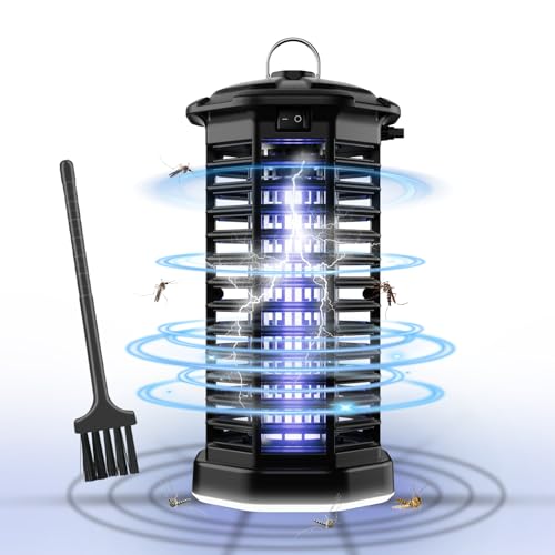 Elektrischer Insektenvernichter, Mückenvernichter mit LED-Licht, ElectricShock-Insektenlampe, mückenwirksame wasserdichte lPX4-Fliegenfalle, Mückenschutz für Küche, Wohnzimmer und Kinderzimmer Elektrischer Insektenvernichter, Mückenvernichter mit LED-Licht, ElectricShock-Insektenlampe, mückenwirksame wasserdichte lPX4-Fliegenfalle, Mückenschutz für Küche, Wohnzimmer und Kinderzimmer von ANNMEONZ