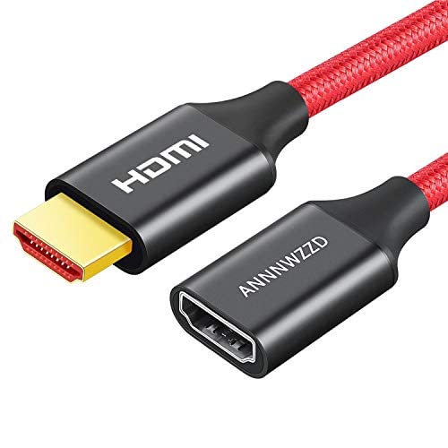 ANNNWZZD HDMI Verlängerung, HDMI Verlängerungskabel 4K UHD HDMI Kabel Verlängerung für TV, Projektoren, Monitor 15CM von ANNNWZZD