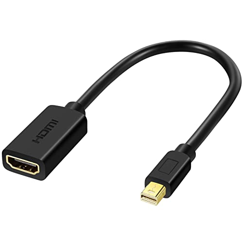 ANNNWZZD Mini DisplayPort auf HDMI，Thunderbolt Mini DP auf HDMI Adapter Für MacBook Pro, MacBook Air, iMac, Thunderbolt 1/2, Surface Pro, XPS 15 cm（NICHT Thunderbolt 3/4, Type-C, USB Kompatibel） von ANNNWZZD