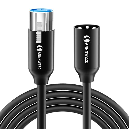 ANNNWZZD XLR Kabel, Mikrofonkabel Stecker auf Busche XLR Cable für Mikrofon, Verstärker, Mischpult oder Lautsprechersystem 3m von ANNNWZZD