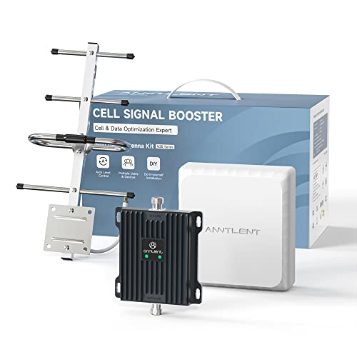 ANNTLENT Empfangsverstärker Handy für alle Netzanbieter in Deutschland, E-plus/O2/T-Mobile/Vodafone, Mobilfunk Signalverstärker Band 20/8, Kompatibel 4G 3G 2G GSM LTE, 70dB Maximale Verstärkung von ANNTLENT