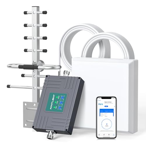 Handy Signalverstärker LTE Repeater Signalverstärker 4g 3g GSM Repeater Band 20/8/1 Mobilfunk GSM Verstärker Sprachanrufe und Daten für Alle Netzbetreiber - 70dB Maximale Verstärkung von ANNTLENT