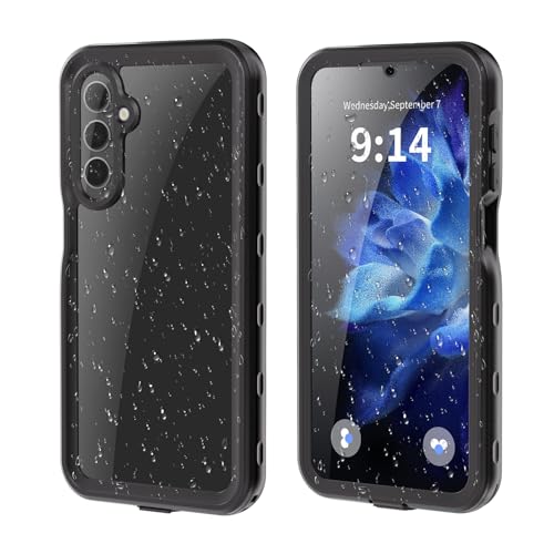 ANROD wasserdichte Hülle für Samsung Galaxy A16 5G (2024), IP68 Ganzkörperversiegelung Schlanke Stoßfeste Schneesichere Unterwasser-Außenhülle Transparente Hülle für Galaxy A16 5G von ANROD