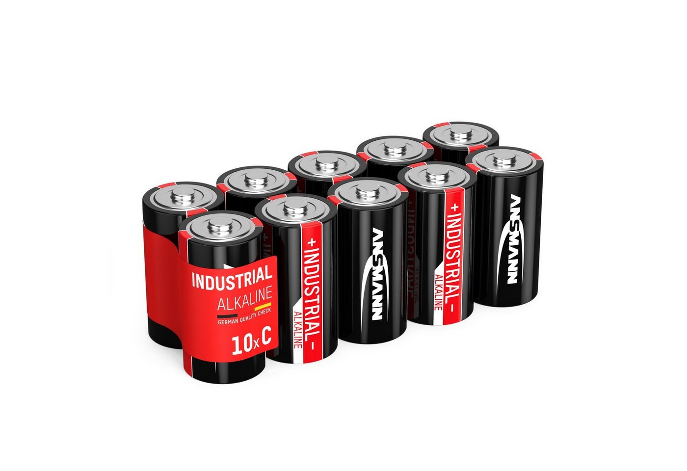 ANSMANN AG 10x Industrial Batterie Baby C 1,5V - LR14 Alkaline (10 Stück) Batterie von ANSMANN AG