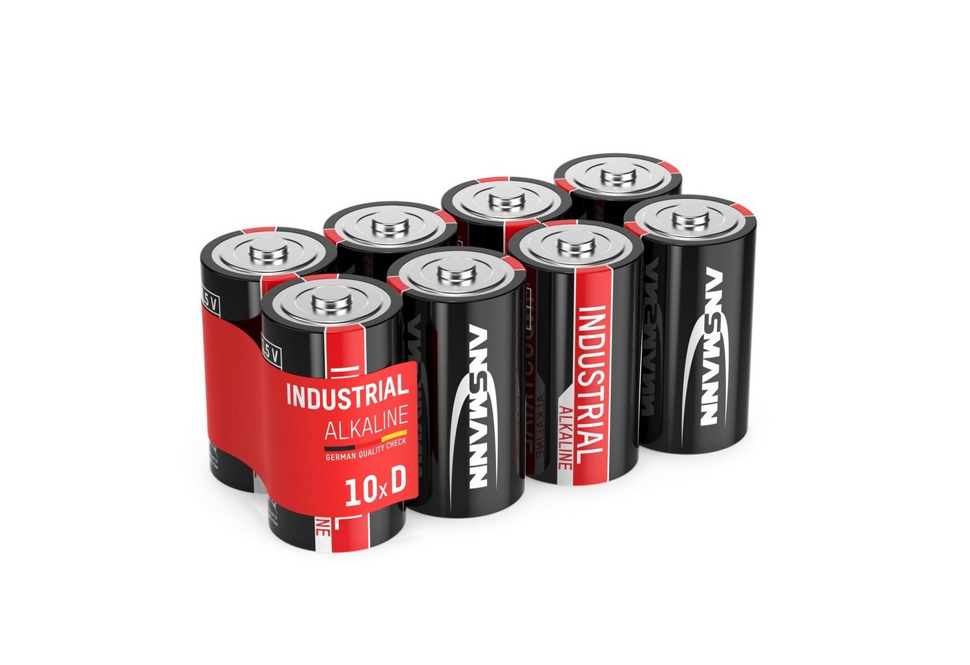 ANSMANN AG 10x Industrial Batterie Mono D 1,5V - LR20 Alkaline (10 Stück) Batterie von ANSMANN AG