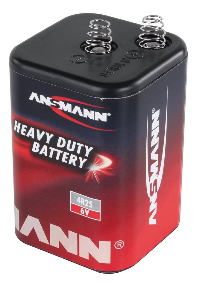 ANSMANN AG 1x 4R23 Zink-Kohle Batterie 6V – Blockbatterie (1 Stück) Batterie von ANSMANN AG