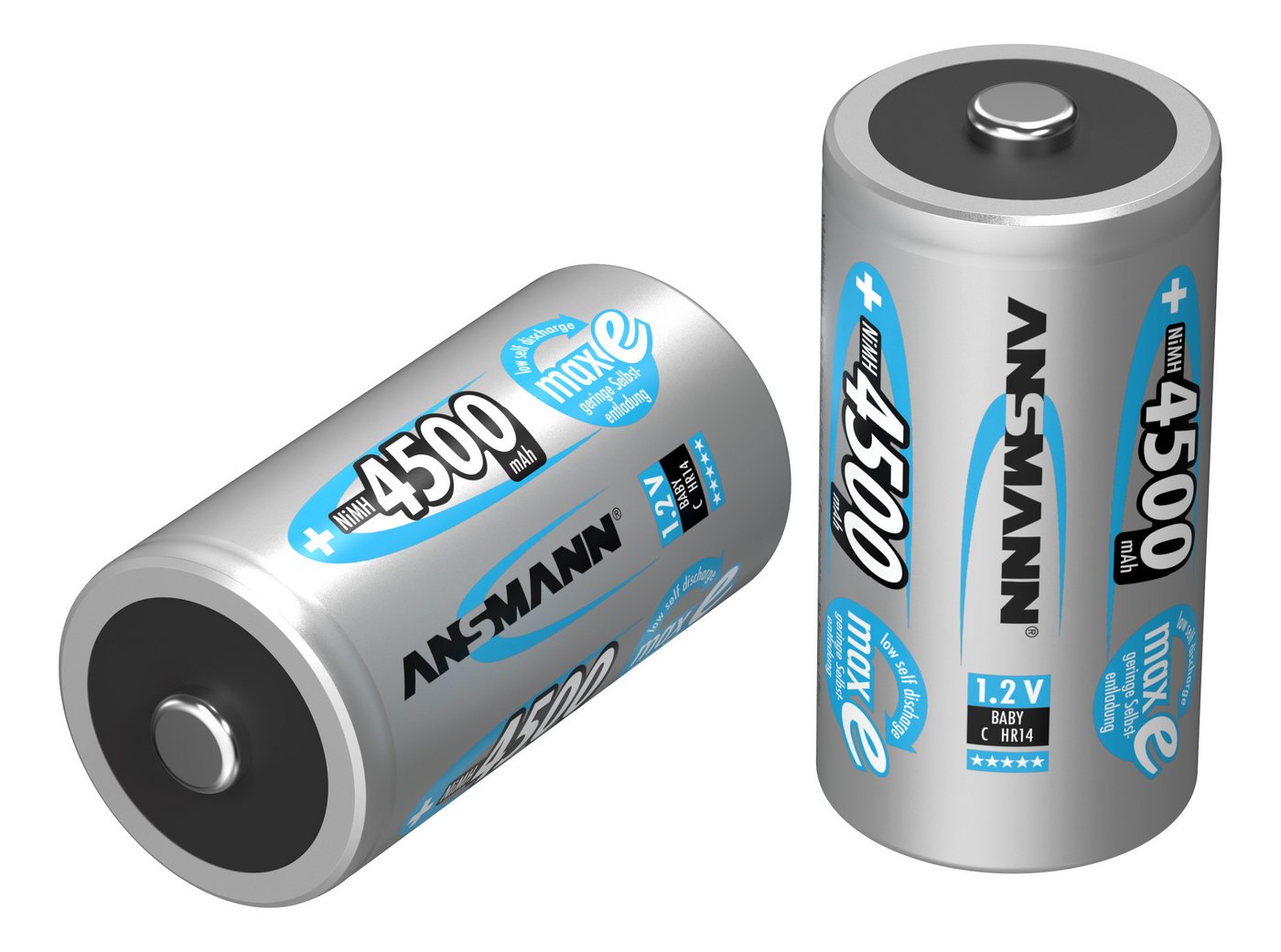 ANSMANN AG 1x Ansmann NiMH-Akku Baby 4500mAh maxE Akku 4500 mAh (1,2 V) von ANSMANN AG