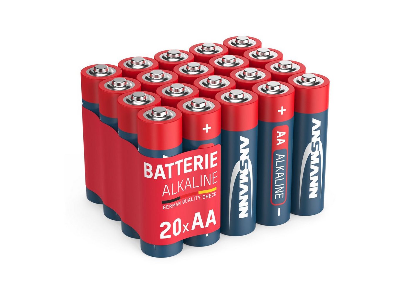 ANSMANN AG 20x Alkaline Batterie AA Mignon 1,5V - LR6 AM3 MN1500 (20 Stück) Batterie von ANSMANN AG