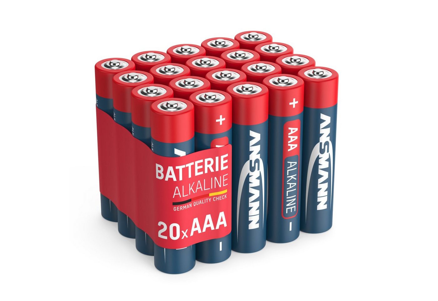 ANSMANN AG 20x Alkaline Batterie AAA Micro 1,5V – LR3 MN2400 (20 Stück) Batterie von ANSMANN AG