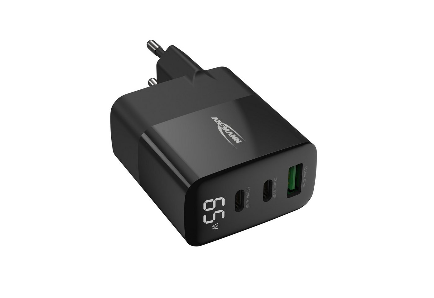 ANSMANN AG 3-Port USB Schnellladegerät, intelligente Ladesteuerung, bis zu 65 W USB-Ladegerät ANSMANN AG 3-Port USB Schnellladegerät, intelligente Ladesteuerung, bis zu 65 W USB-Ladegerät von ANSMANN AG