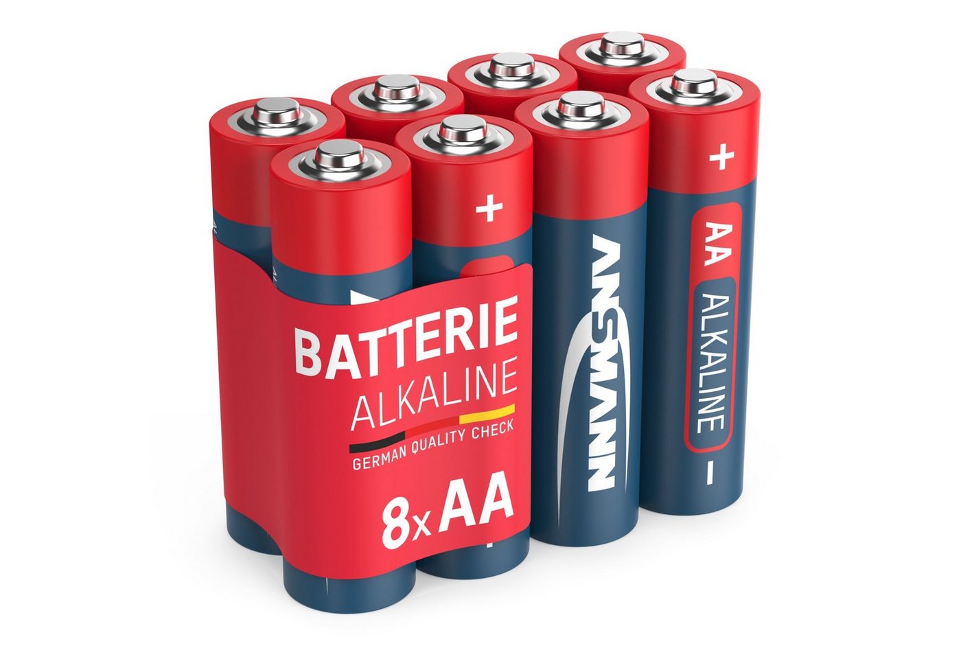 ANSMANN AG 8x Alkaline Batterie AA Mignon 1,5V - LR6 AM3 MN1500 (8 Stück) Batterie von ANSMANN AG