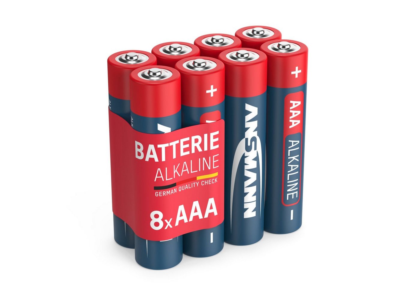 ANSMANN AG 8x Alkaline Batterie AAA Micro 1,5V – LR3 MN2400 (8 Stück) Batterie von ANSMANN AG