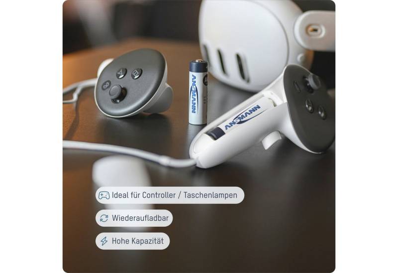 ANSMANN AG Akku Baby C 4500 mAh 1,2V Ni-MH, 4 Stück Akku 4500 mAh (1.2 V) von ANSMANN AG