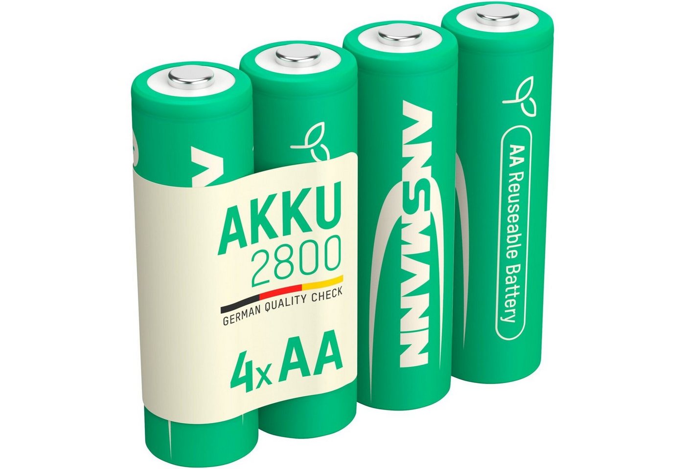 ANSMANN AG Akku Green-Pro Range AA Ni-MH 2800 – 4 Stück Akku von ANSMANN AG