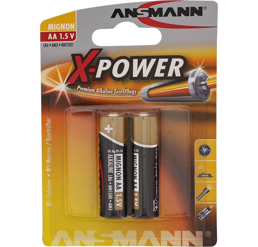 ANSMANN AG Ansmann 5015613 1x2 Ansmann Alkaline Mignon AA LR 6 X-Power Akku ANSMANN AG Ansmann 5015613 1x2 Ansmann Alkaline Mignon AA LR 6 X-Power Akku von ANSMANN AG