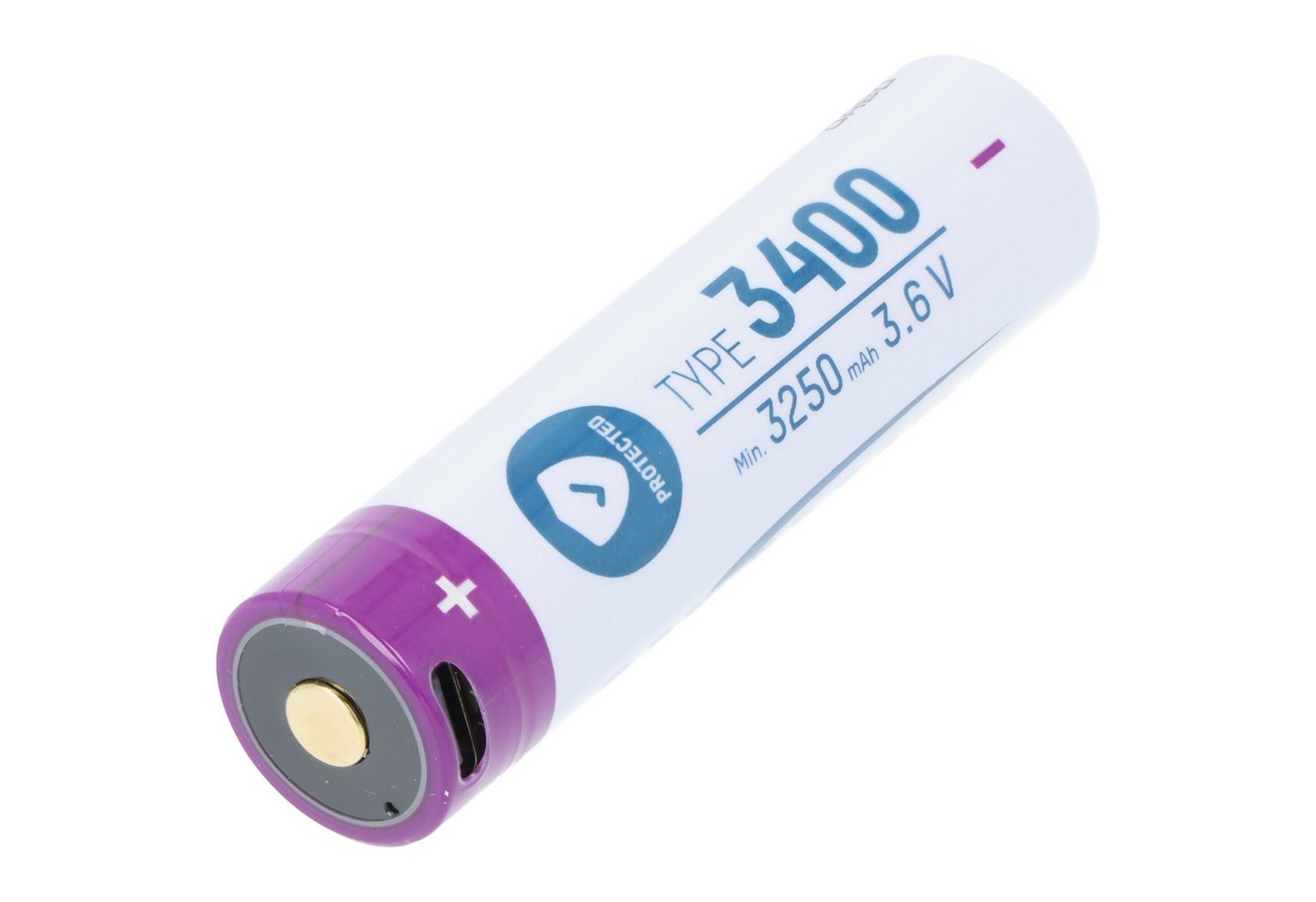 ANSMANN AG Ansmann Li-Ion 18650 3,6V 3400mAh mit Micro-USB Ladebuchse mit Schutz Akku 3400 mAh (3,6 V) von ANSMANN AG