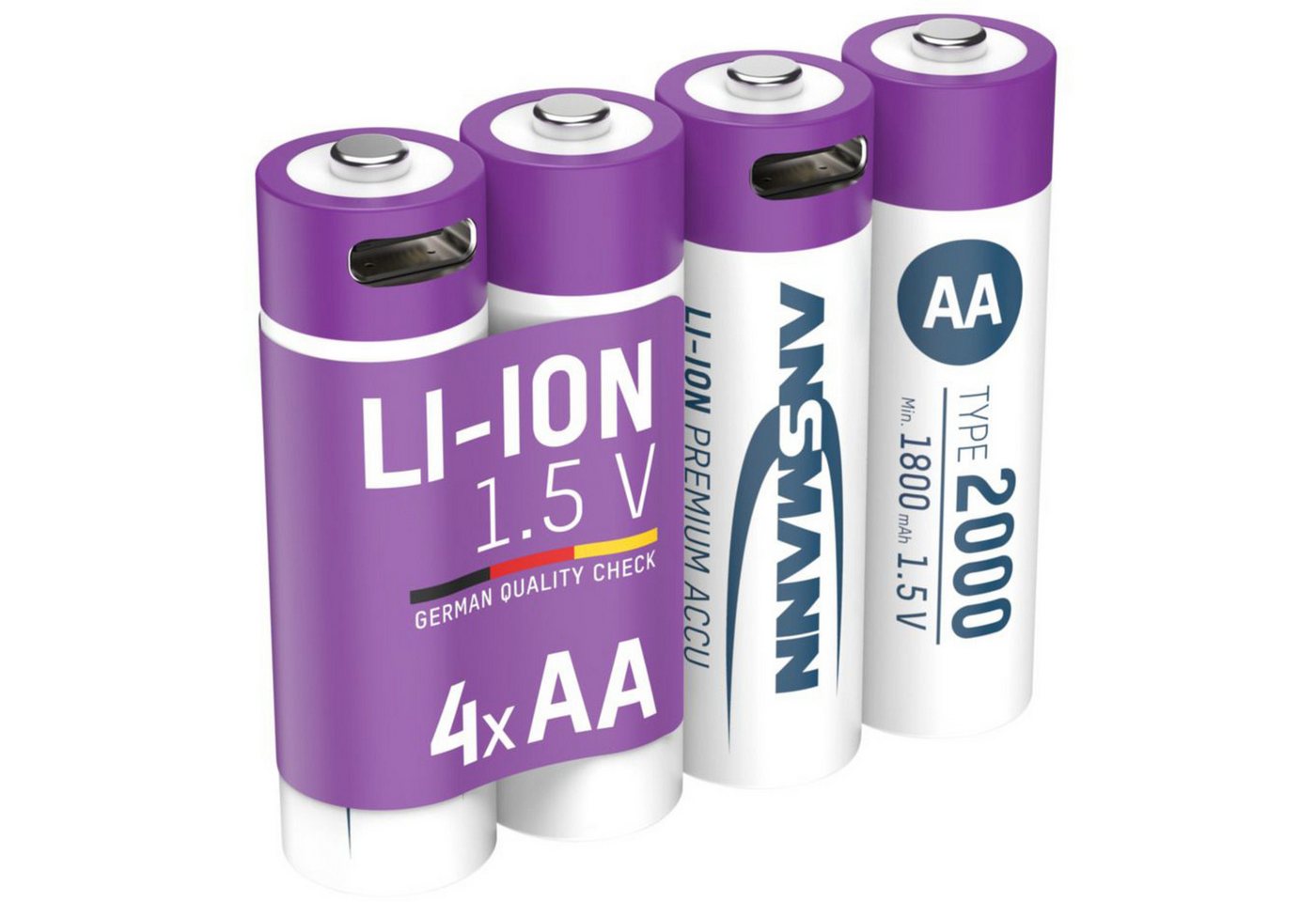 ANSMANN AG Ansmann Li-Ion Akku Mignon AA Typ 2.000 (min. Akku 2000 mAh (1,5 V V) ANSMANN AG Ansmann Li-Ion Akku Mignon AA Typ 2.000 (min. Akku 2000 mAh (1,5 V V) von ANSMANN AG
