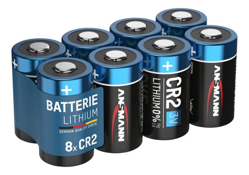 ANSMANN AG Batterien CR2 Lithium, 8 Stück, Spezial Batterie von ANSMANN AG