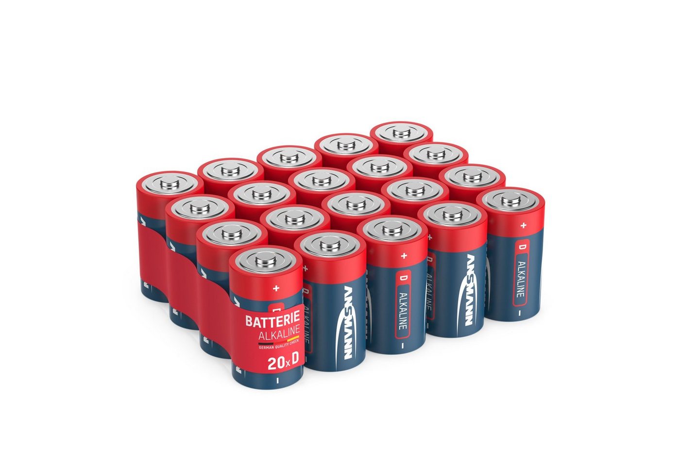 ANSMANN AG Batterien Mono D LR20 20 Stück 1,5V - Alkaline Batterie auslaufsicher Batterie von ANSMANN AG