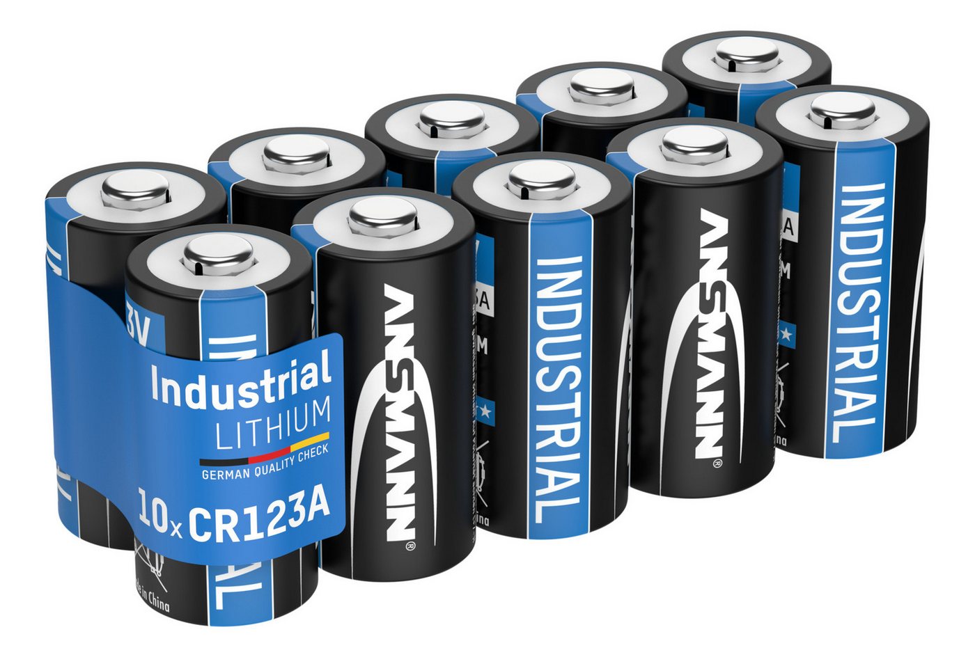 ANSMANN AG CR123A 3V Lithium Batterie - 10er Pack CR123A Batterien mit 3 Volt und 1700 mAh Batterie von ANSMANN AG