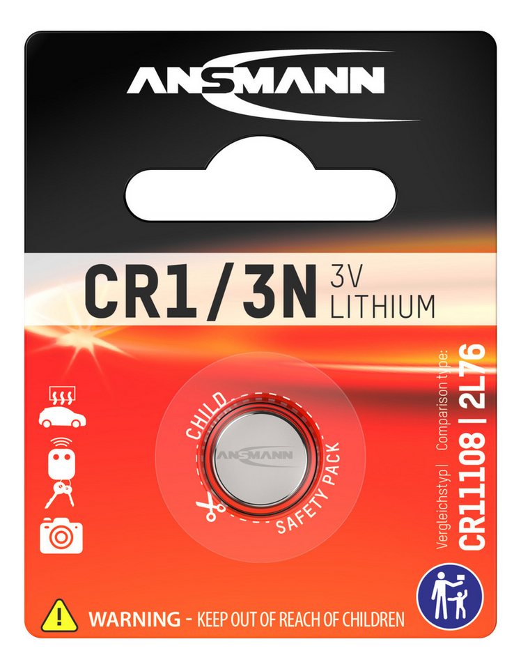 ANSMANN AG Lithium Batterie CR1/3N - CR11108/2L76 Batterie 3V, lange Haltbarkeit Knopfzelle ANSMANN AG Lithium Batterie CR1/3N - CR11108/2L76 Batterie 3V, lange Haltbarkeit Knopfzelle von ANSMANN AG