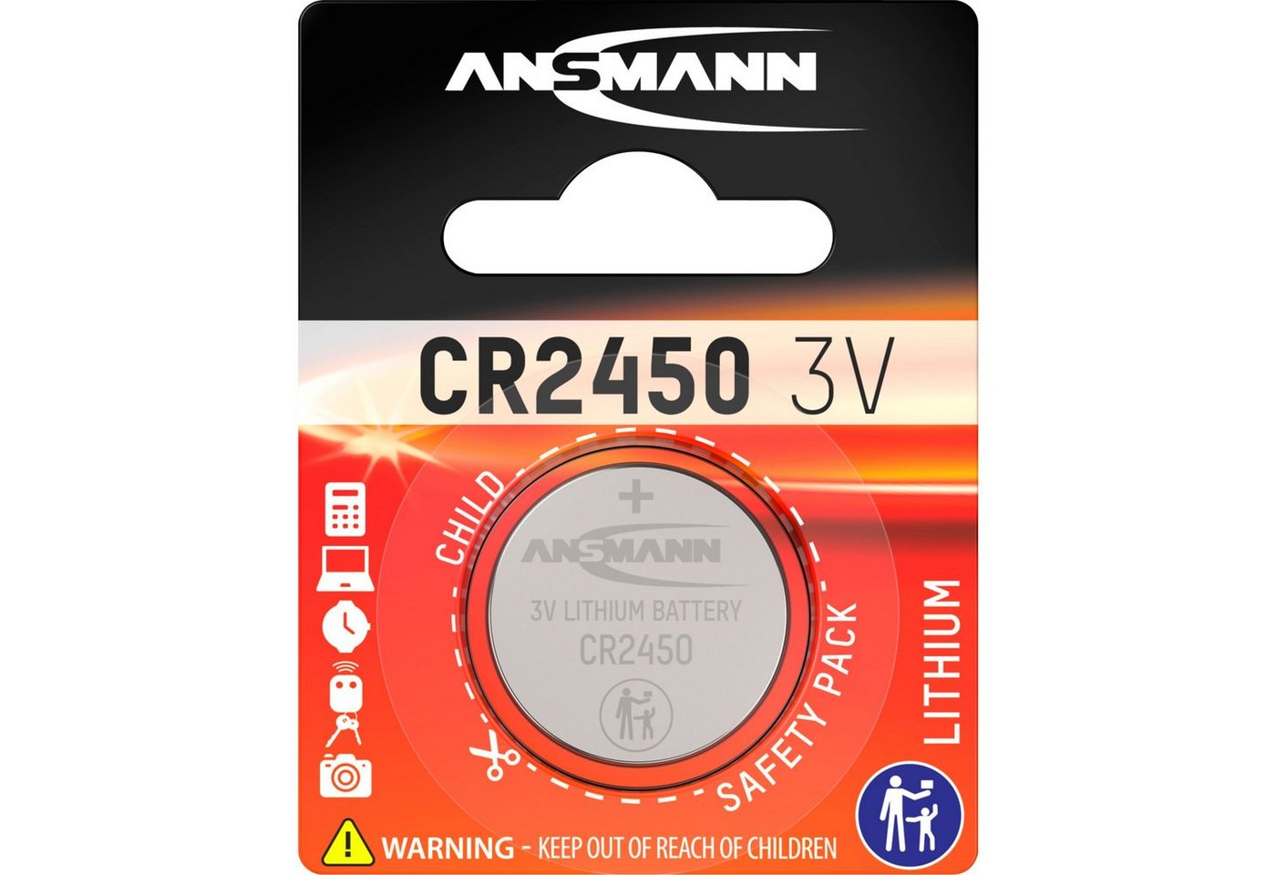 ANSMANN AG Lithium Knopfzelle CR-2450 Batterie von ANSMANN AG