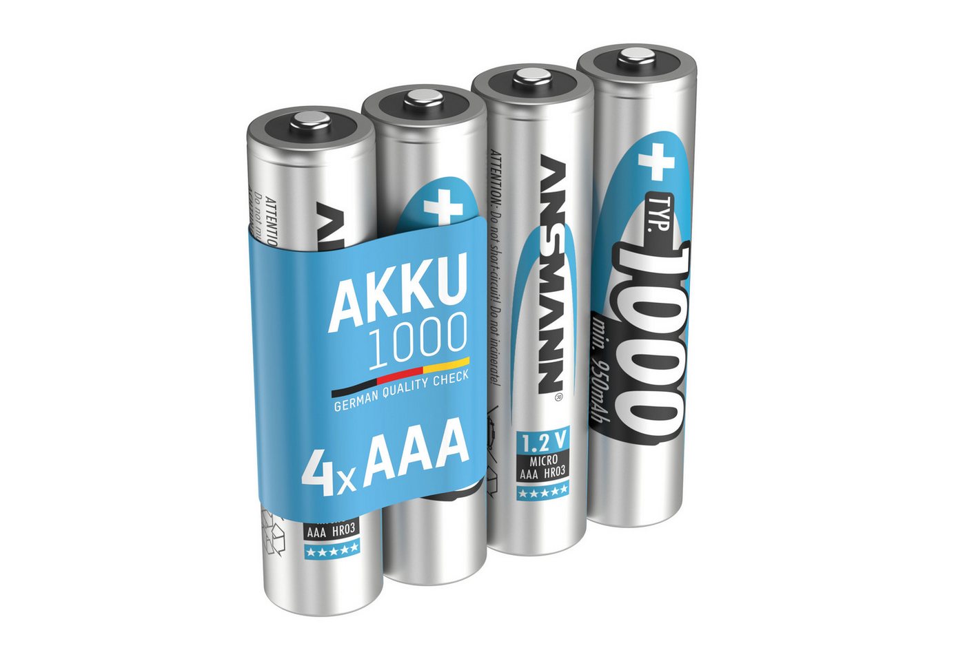 ANSMANN AG Micro AAA Akku 1000 mAh Hohe Kapazität Akku von ANSMANN AG